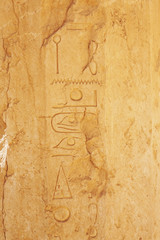 hierroglyph in Temple of Hatshepsut