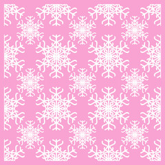 Seamless snowflake pattern