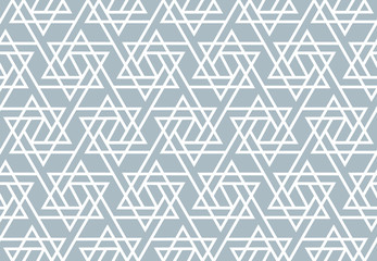 The geometric pattern with lines. Seamless vector background. White and blue texture. Graphic modern pattern. Simple lattice graphic design
