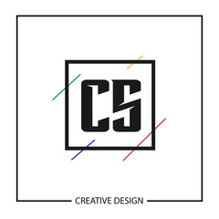 Initial Letter CS Logo Template Design