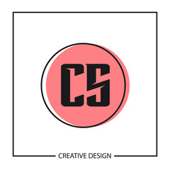 Initial Letter CS Logo Template Design