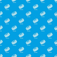 Tire pattern vector seamless blue repeat for any use