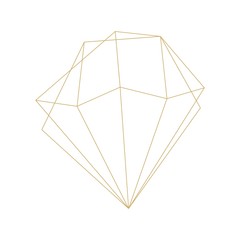 geometric frame ornament decoration vector line outline gold element