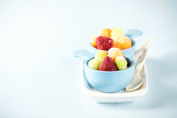 Frozen fruit salad