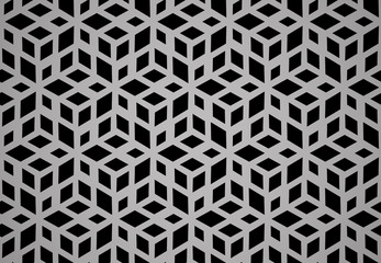 Abstract geometric pattern. A seamless vector background. Black and grey ornament. Graphic modern pattern. Simple lattice graphic design