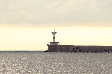 Lighthouse in the bay of Sevastopol