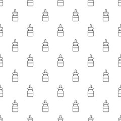 Baby bottle pattern vector seamless repeating for any web design