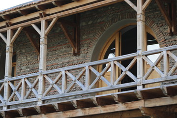 Wooden balcony 