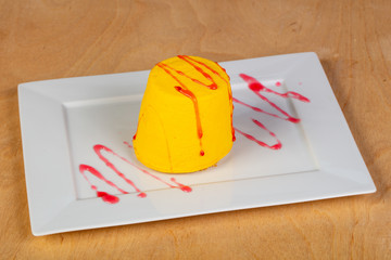 Mousse with mango