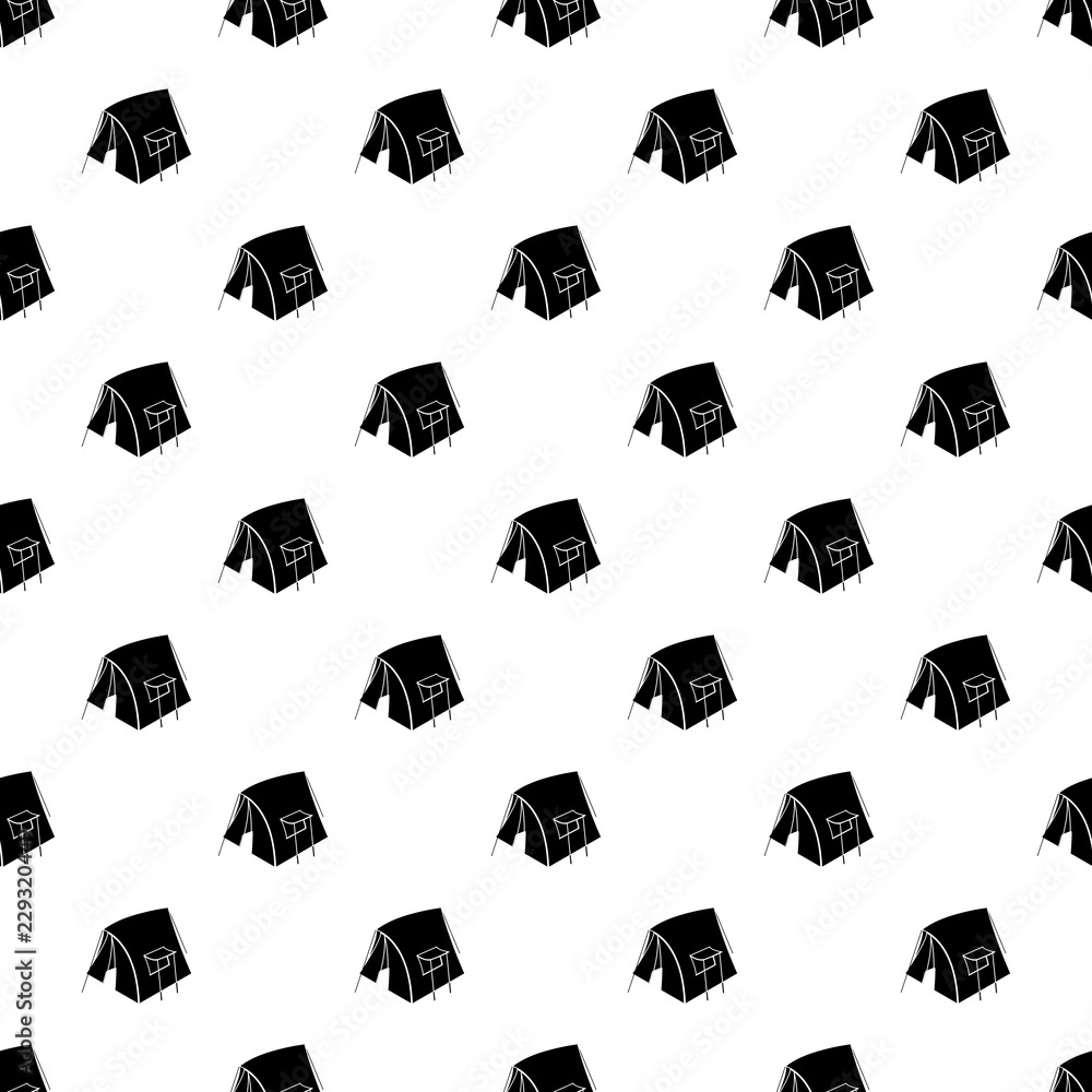 Poster retro tent pattern vector seamless repeating for any web design