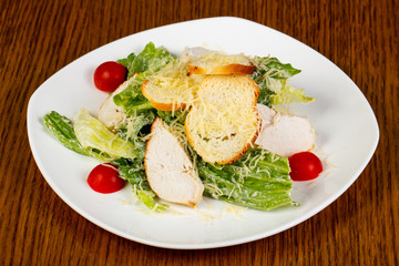 Caesar salad with chicken