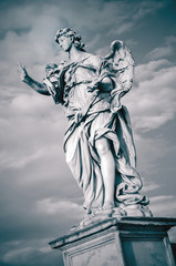 Statue of Angel with the Nails. Rome, Italy