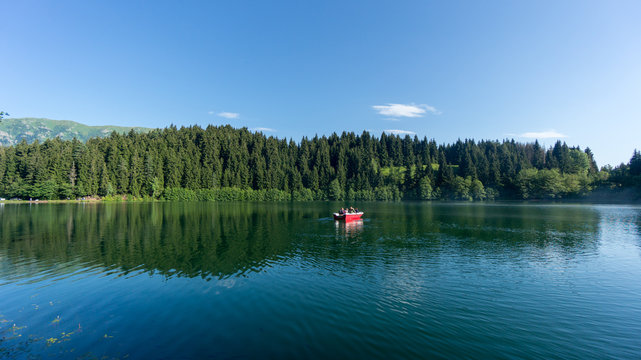 Landscape view of Savsat Karagol Nature Park in Blacksea region, Artvin, Turkey