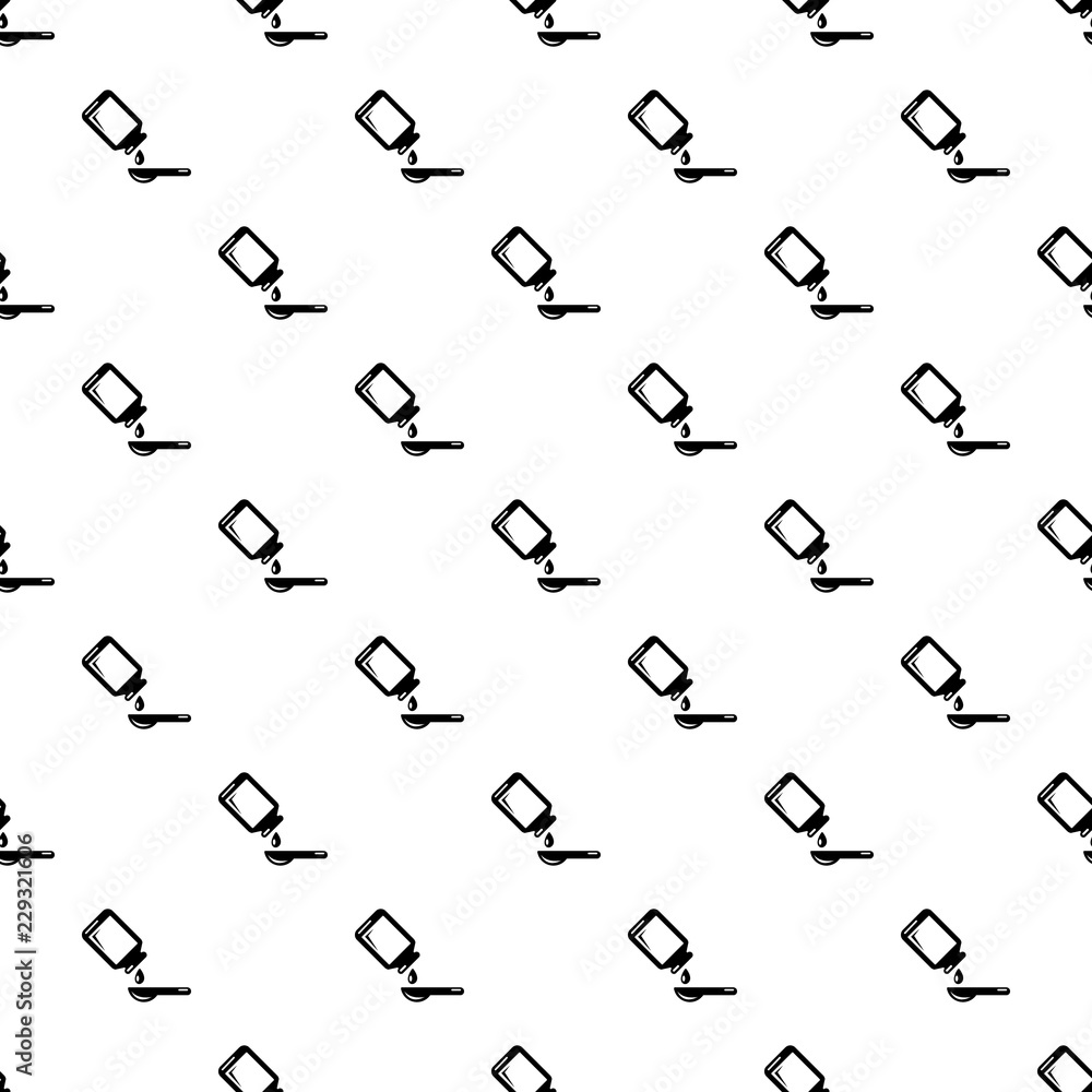Aufkleber medical syrup pattern vector seamless repeating for any web design