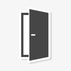 Open door simple sticker