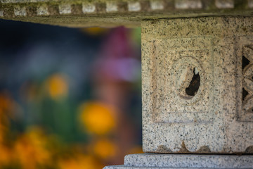 Detail einer Steinpagode