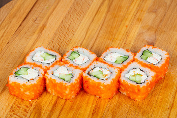Roll with crab