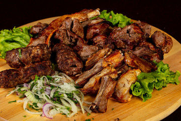 Lamb plate barbecue