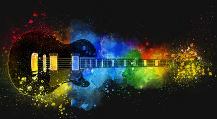 Fototapeta premium Muzyka gitarowa