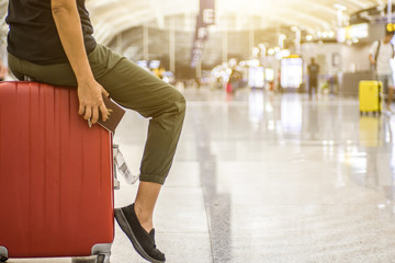 People holding passports