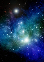 Obraz premium galaxy in a free space