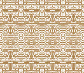 Seamless pattern based on Japanese ornament Kumiko