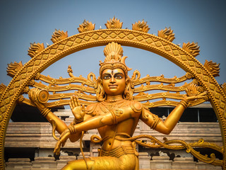 Architecture of Ayyappa Swamy Temple in Dwarapudi, India.