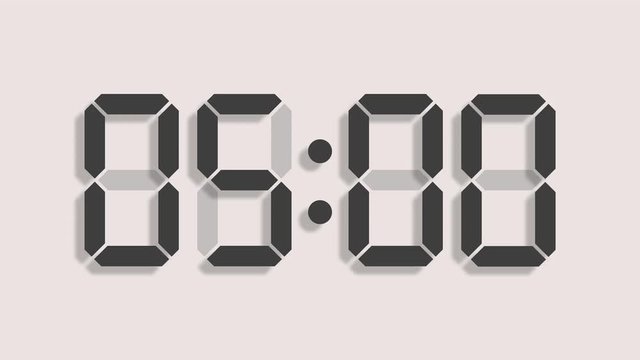 Digital timer of 60 seconds with regular hundredths, 4K UHD, optimized for 60 fps to avoid frame rate distortions and interpolation artifacts - Liquid Crystal Display - arzawen.com/timer