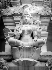Details of architecture of Sri Venkateswara Museum Of Temple Art in Tirupati, India.