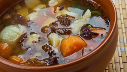 Mushroom yushka soup