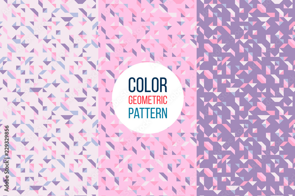 Poster retro abstract pattern in geometric style. classic color with geometric figures. creative abstract b