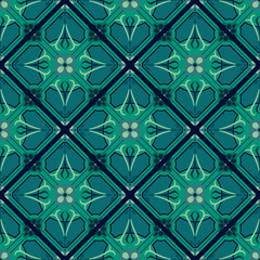 Portuguese tile pattern vector seamless with old ornaments. Mexican talavera, italian sicily, majolica, spanish ceramic.  Perfect for fabrics, promotional products, notebooks.