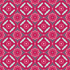 Fototapeta na wymiar Seamless vector pattern with Oriental ornament. Perfect for fabrics, promotional products, notebooks. Traditional ethnic background.