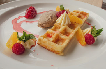 foie gras with raspberries