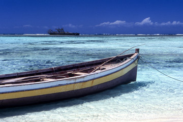 Fototapeta na wymiar Tropical beach in Nosy Suarez island, Antsiranana or Diego Suarez, Madagascar, Africa 
