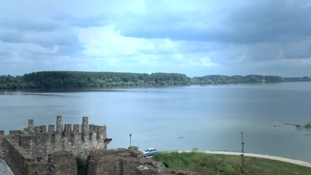 Old Fortress from the Middle Ages, View of the Danube River.