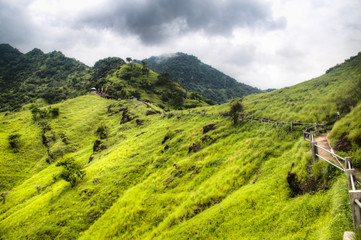 Entrance of a temple with typical religious statues in Pemuteran in Bali, Indonesia
