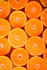 Tangerines with leaves on a wooden background.Beautiful composition of tropical fruits Mandarin on wooden background