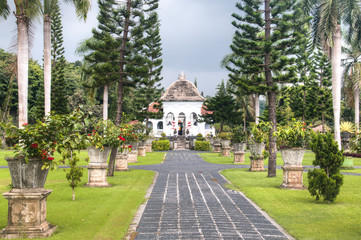 Taman Ujung is one of the famous water palaces in eastern Bali, the most touristic island of Indonesia
