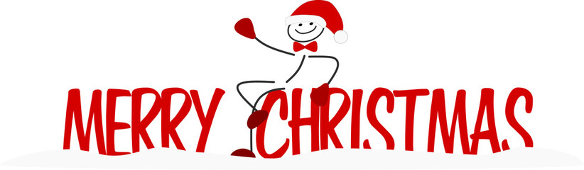 Strichmännchen - merry christmas