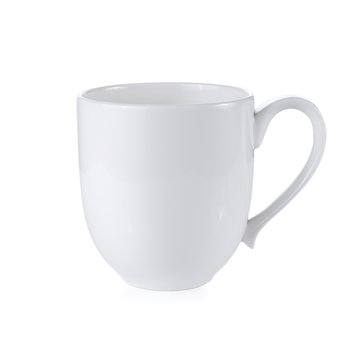 White mug isolated on a white background
