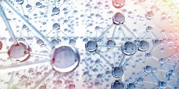 Transparente Oktaeder - Molek&uuml;lstruktur und Nanotechnologie 