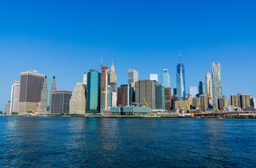 Fototapeta na wymiar Manhattan Downtown Panorama, New York City