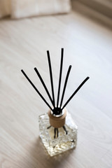 Scent sticks aromatic in container for refreshing and decoration
