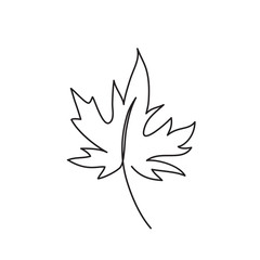 leaf line art