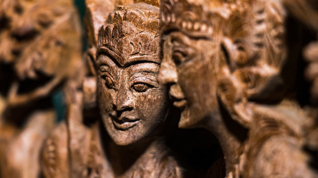 Asian statue close up