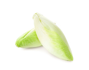 Fresh cabbage on white background