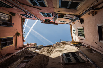 the sky above the old Sanremo, La Pigna