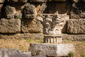 view of the ruins of Olympia