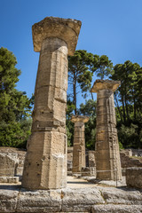 Fototapeta na wymiar view of the ruins of Olympia